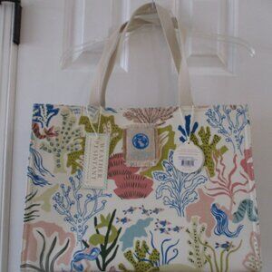 NWT Spartina 449 Market Tote Mermaid Sea print bag